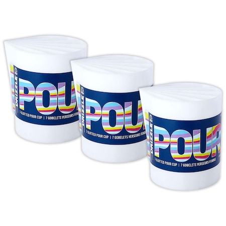 Folkart Drizzle Divided 7-Slot Pour Cup, 3PK 50428