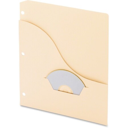 Tops Business Forms Pendaflex, POCKET PROJECT FOLDERS, 3-HOLE PUNCHED, LETTER SIZE, MANILA, 15PK 31870