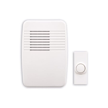 Heath Zenith SL-7366-02 Doorbell Kit, Ding, Ding-Dong, Westminster Tone, 75 dB, White SL-7366-03