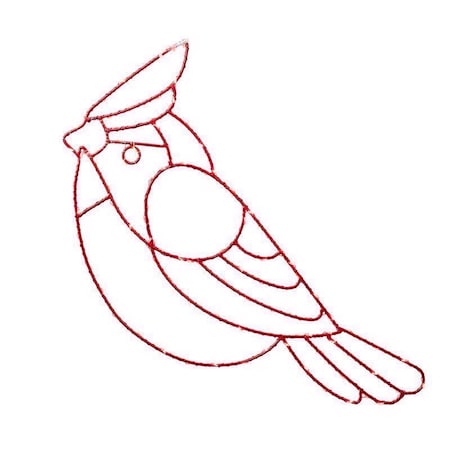 Celebrations LED Red Cardinal Silhouette 15 in. Hanging Decor 15CRDA