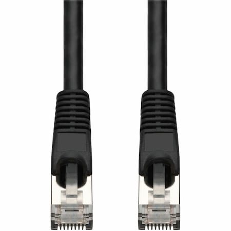 Add-On 1FT BLACK CAT7 SHIELDED (S/FTP) PVC ETHERNET CABLE SNAGLESS BUBBLE BOOT RJ-45 M/ ADD-1FCAT7-BK