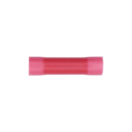 Auveco Vinyl Insulated Butt Connector 8 Gauge Red, 10PK 17037
