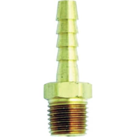 Milton Brass Hose End- .25" Male NPT- .25" ID Hose MILS-600