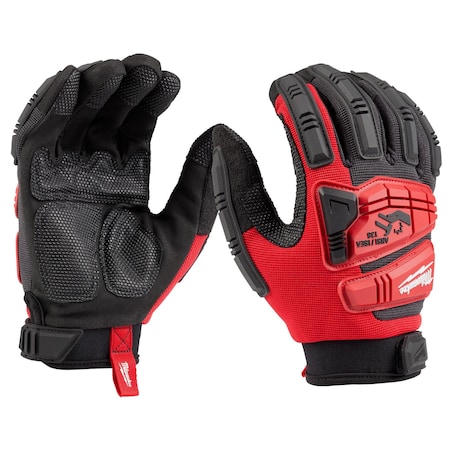 Milwaukee Tool Not Applicable Work Gloves, L, Black/Red, 1 PR 48-73-8552