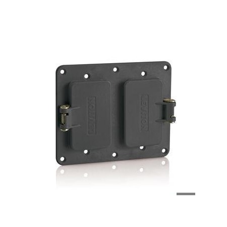 Leviton GFCI/Decora Coverplate WR Flip Black 3251W-E