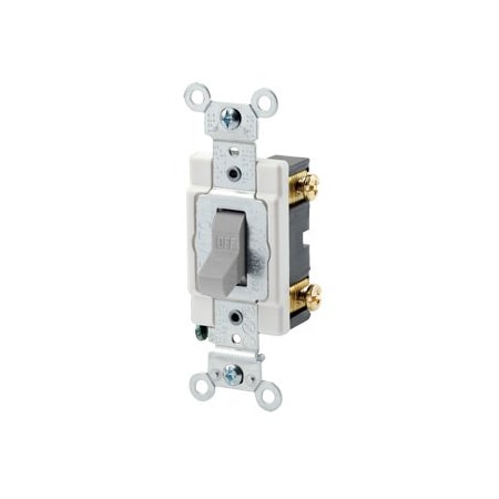 Leviton Toggle Switch, 15 Amp, 120/277 Volt, Gray CSB1-15G