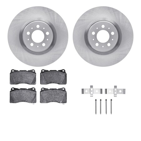 Dynamic Friction Co DFC Rotors with EURO 5000 Ceramic Brake Pads includes Hardware 6612-27139