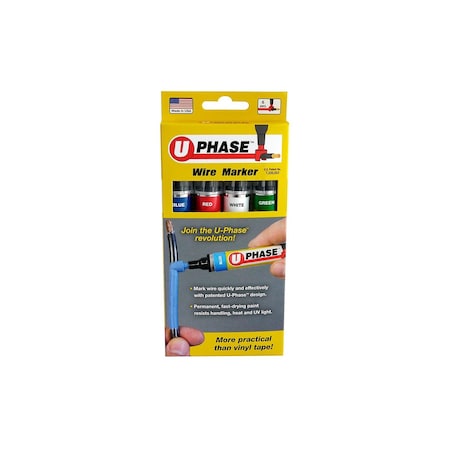 U-Mark Wire Marker Color Assortment, 4 PK 10718PSA