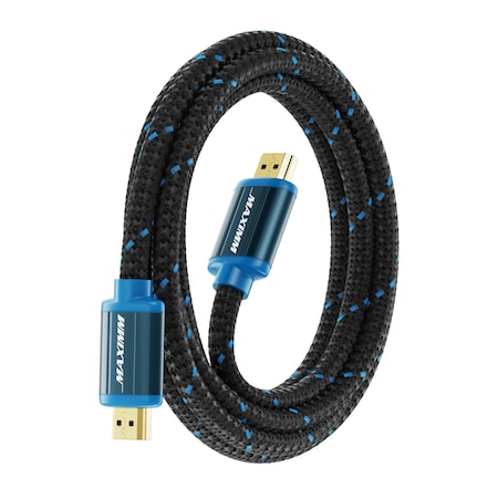 Maximm 4ft 4K Ultra HD Braided HDMI 2.0 Cable 18Gbps 4K60Hz HDR HDMI-4K4FT