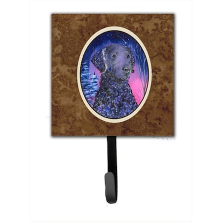 Carolines Treasures Starry Night Curly Coated Retriever Leash Holder Or Key Hook SS8354SH4