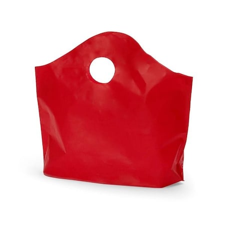 Nashville Wraps Red Wave Top Plastic Bags, Small 12x11x4, 2 mil, 250PK S28FRE