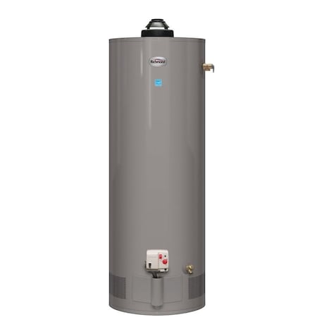 Richmond Gas Water Heater, Natural Gas, 50 gal Tank, 13 gpm, 40000 Btuhr BTU, 068 Energy Efficiency 12G50-40E2