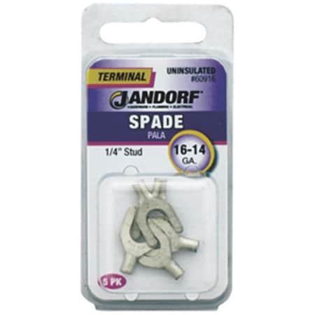 Jandorf Specialty Hardw 60916 Uninsulated Spade Terminal 1614 ga., 0.25 in. Stud 3401213