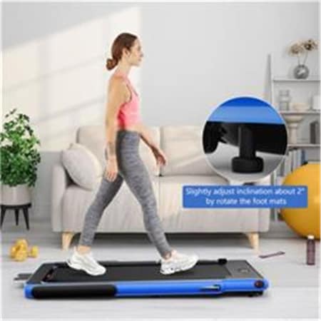 Total Tactic 2.25HP 2-in-1 Folding Treadmill with APP Speaker Remote Control, Navy SP37914US-NY