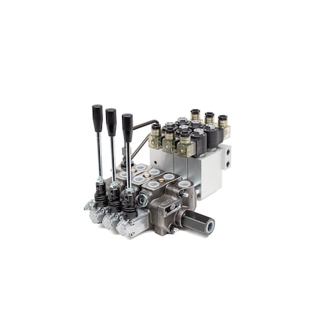 Hydro Custom BSV-3 13 GPM Section Control Valve Assembly - 3 Spool, Electronic & Manual Control 228323