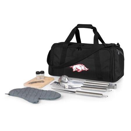 Picnic Time Family Of Brands NCAA Arkansas Razorbacks BBQ Kit Grill Set & Cooler, BBQ Accessories 757-06-175-034-0