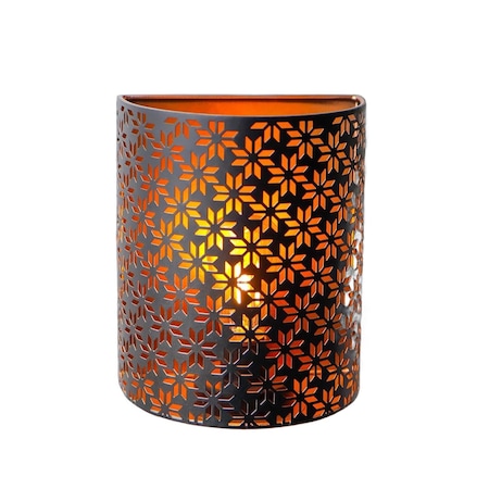 Homeroots 8" Bronze Metal Bedside Lamp With Black Cylinder Shade 636357