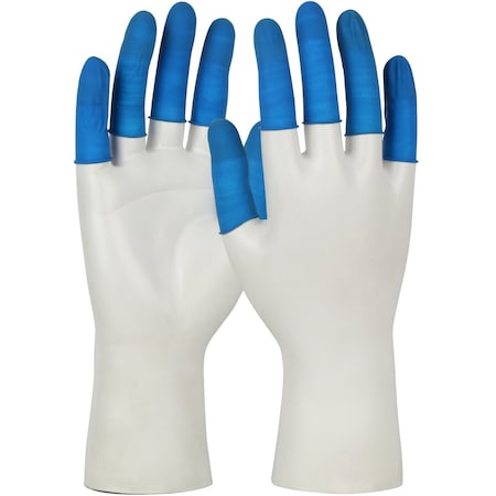 Pip Finger Cots, Blue, Latex, M, PK720 BFM