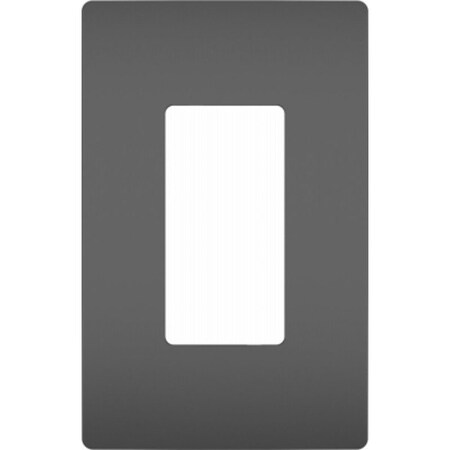 Legrand Switch Wallplate, 3.15 in W, 1 -Gang, Polycarbonate, Black, Satin RWP26BKCC6