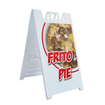 Signmission Frito Pie, A-Frame & 2 Sign Inserts, Heavy-Duty Plastic Frame SBHD-C-2436-Frito Pie