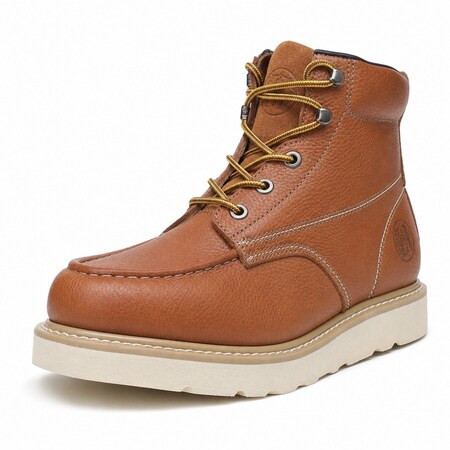 Handpoint Mens 6 in Soft Toe Work Boots-Water Resistant Moc Toe Safety Boots, EH Rated, 7 HVB302-EE-7