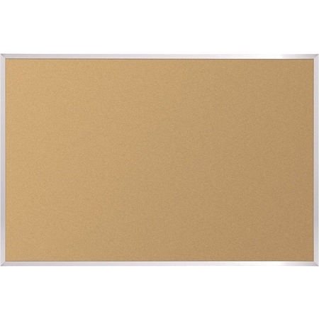 Best-Rite Bulletin Board, 96"W x 48" H, Cork, Natural 301AH