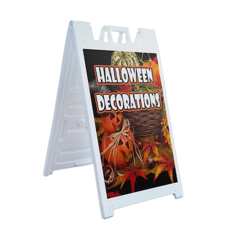Signmission Halloween Decorations, A-Frame & 2 Decals Installed, Heavy-Duty Plastic Frame SBHD-D-2436-Halloween Decorations