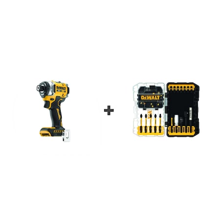 Dewalt Impact Driver, 3800 RPM, 20 V DC DCF860B/DWANGFT32SET