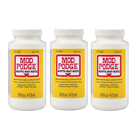 Mod Podge Decoupage Glue, Matte 16oz., 3PK CS11302