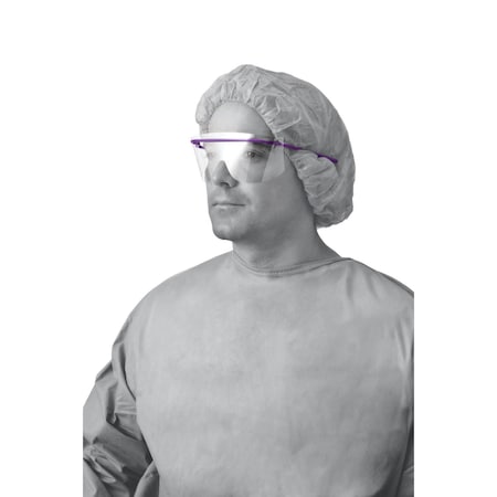 Medline Safety Eyewear with Assembled Frame and Lens, Assorted Colors, 50PK NONASMBLD