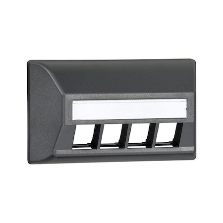 Leviton MODULAR FURNITURE FACEPLATE,  49910-UE4