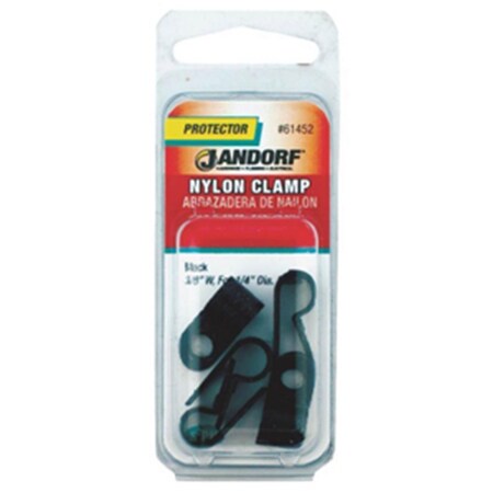 Jandorf Specialty Hardw 61452 Nylon Clamp - Black, 0.38 x 0.25 3395084