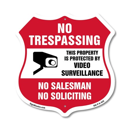 Signmission No Trespassing Sign This Property Is Pro, 6 Inch X 6 Inch, Plastic Sign SHI-P-6-425