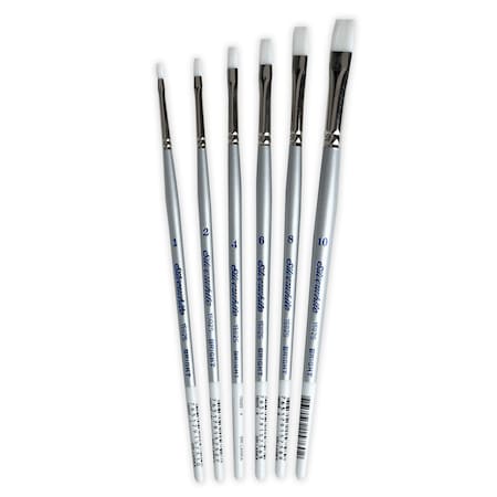 Silver Brush Silverwhite Bright Brushes, 6-Piece Set SW-1585