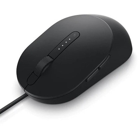 Dell MS3220 Mouse - Laser - Cable - Black - USB 2.0 - 3200 dpi - Tilt Wheel - 5 Button(s) MS3220-BLK