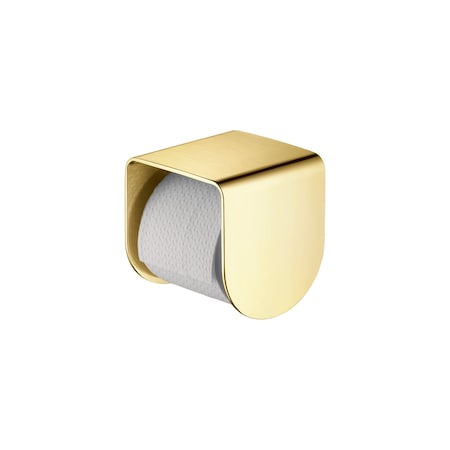 Axor Universal SoftSquare Toilet Paper Holder in Brushed Gold Optic 42436250