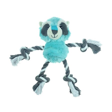 Boss Pet Pet Park Blvd Dog Toy, Chew, Fetch Toy, Tugger Raccoon, Plush/Rope US2261 13