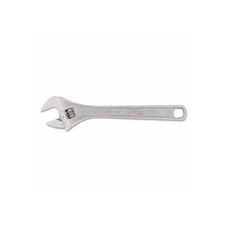 Channellock Adjustable Wrench, 12 in Long, 1-1/2 in Opening, Chrome, Bulk 140-812W-BULK