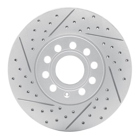 Dynamic Friction Co DFC Geoperformance Rotor - Drilled and Slotted 830-74028L