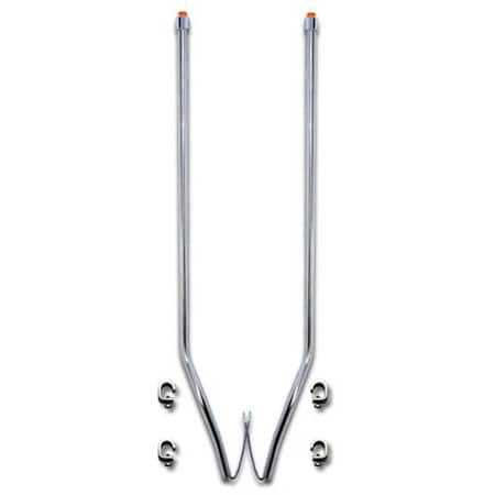 Repl. For Ford F650 Year 2008 304 Stainless Steel 48 In Bumper Guide With Amber Led Lights Mul