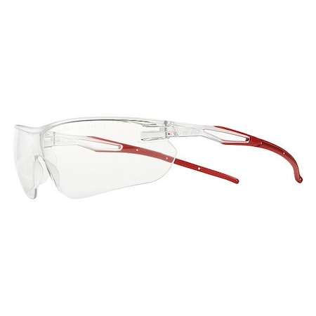 Globus Safety Glasses, Gray/Red, Clear Riley Ligera Clear