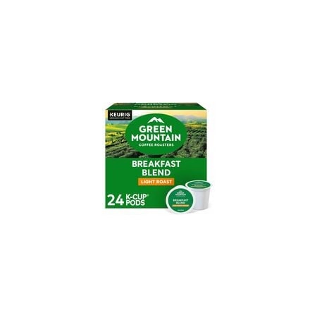 Green Mountain Coffee Roasters K-Cup Breakfast Blend Coffee, Compatible with Keurig Brewer, Regular, Light, K-Cup, 24PK 5000378718