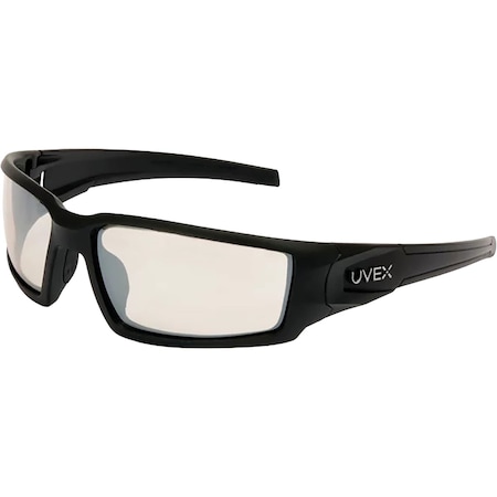 Uvex Full Frame Safety Glasses w/Matte Black Frame, SCT Reflect 50 Anti-Scratch and Hardcoat Lens S2943
