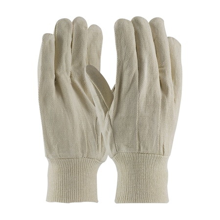 Pip Economy Grade Cotton/Polyester Canvas Single Palm Glove, Knit Wrist, 12PK 90-908I