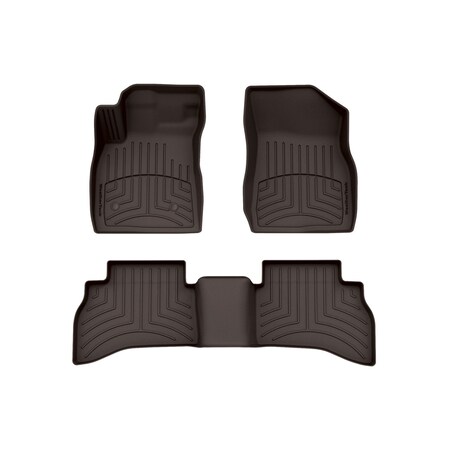 Weathertech Cocoa, Front and Rear FloorLiner HP 471617-1-3IM