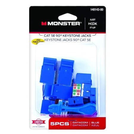 Monster Cable Just Hook It Up A/V Adapter 350 MHz, 5PK 140143-00