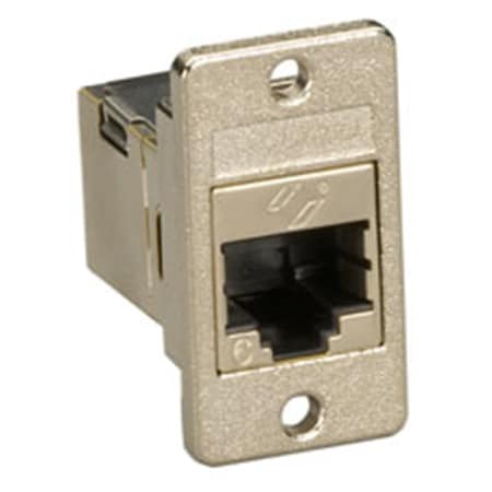 Serverusa CAT6 RJ-45 Panel-Mount Couplers, Shielded - Silver SE1212301