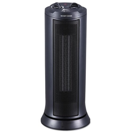Alera Technologies Alera ALE 17.37 x 7.37 x 7.37 in. Mini Tower Ceramic Heater - Black HECT17