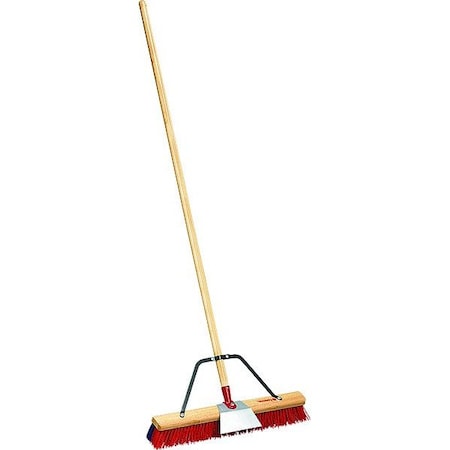 Corona Tools 24 in Sweep Face Push Broom, Medium/Stiff Combination, Red BM 61002