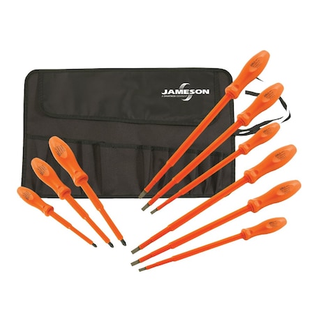 Jameson Insulated Screwdriver Set - 9 pc. JT-KT-00010